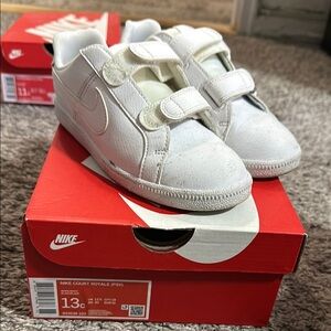 Nike Kids Court Royale White Shoes